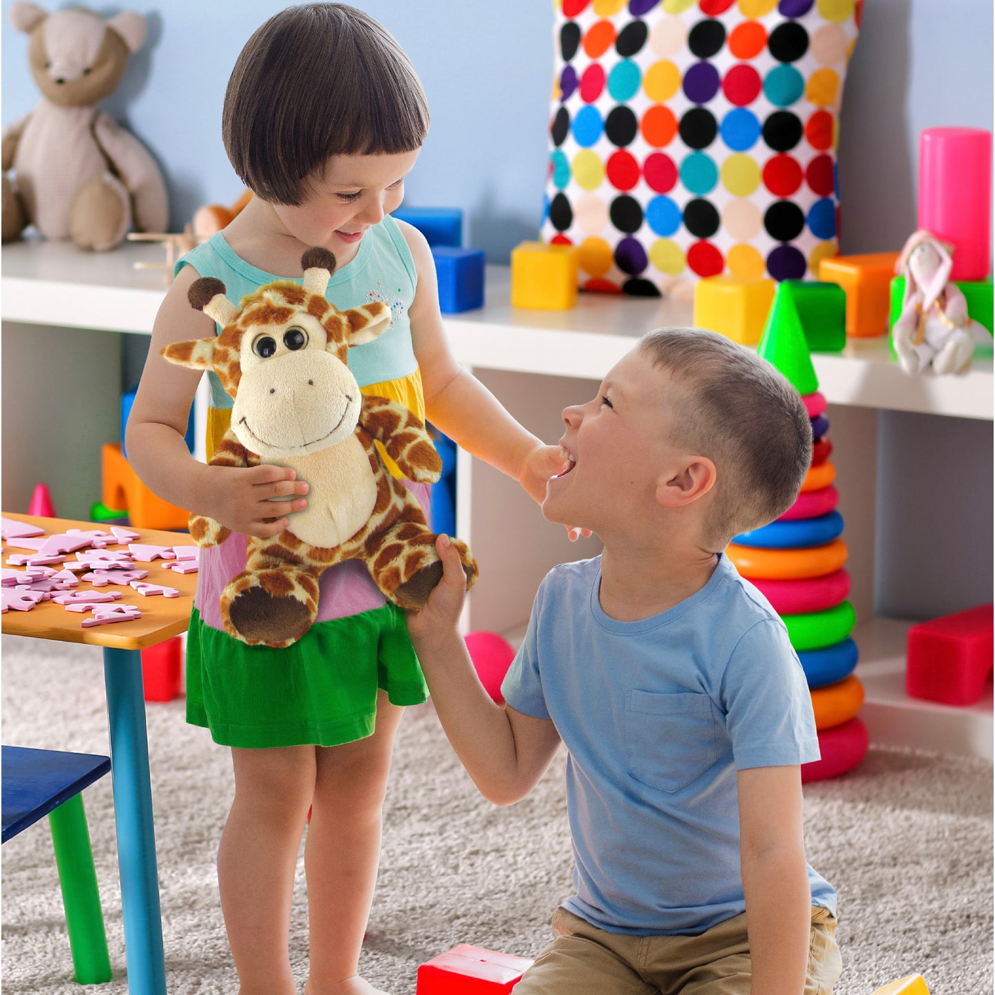 SUPER-SOFT PLUSH - SITTING GIRAFFE