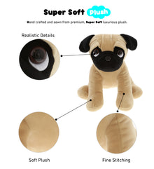 PLUSH - PUG DOG 8"