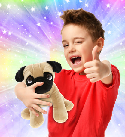 PLUSH - PUG DOG 8"