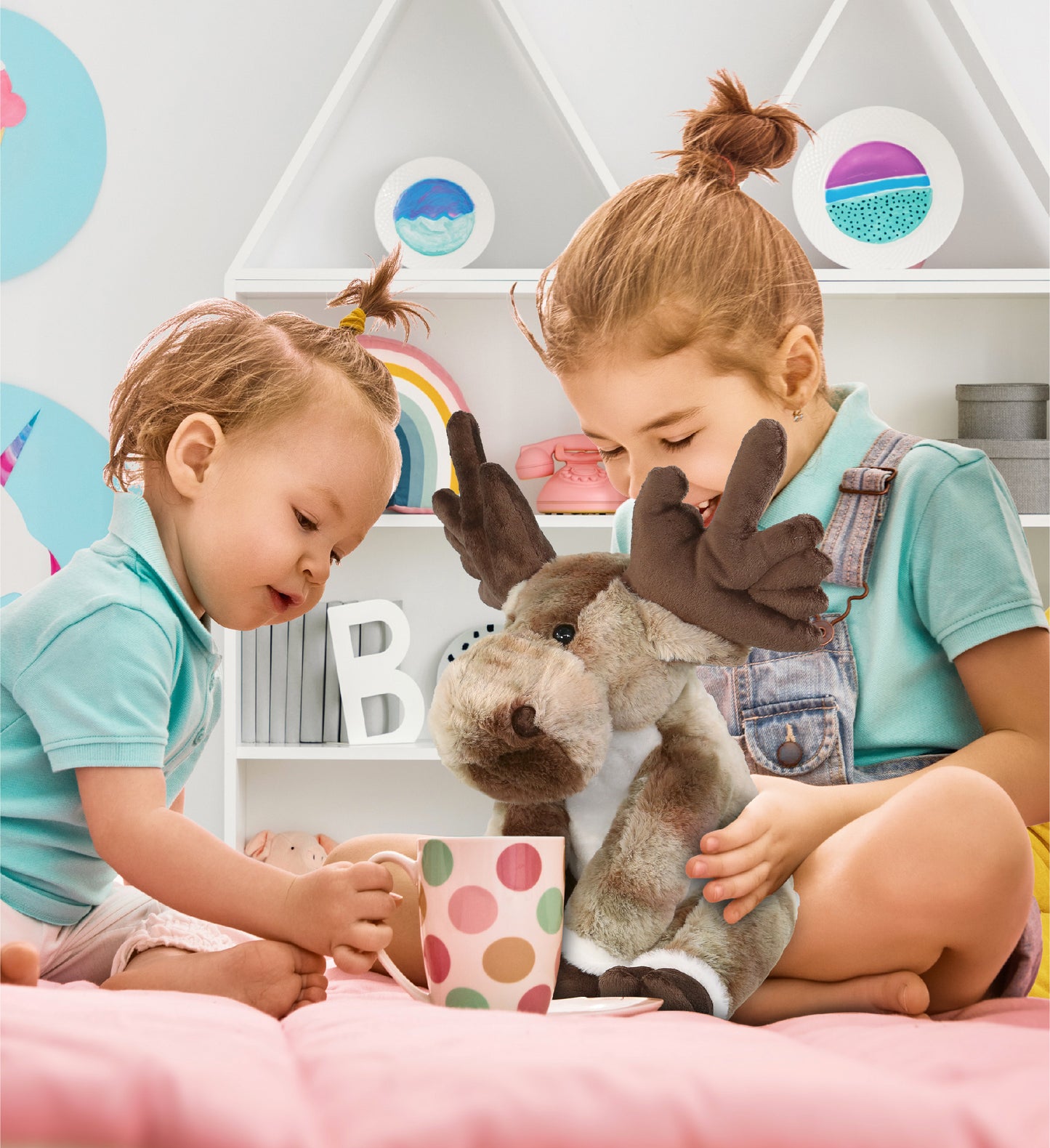 SUPER SOFT PLUSH - FOREST FLOPPY MOOSE 10.5"