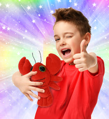 BIG EYE 6" PLUSH - LOBSTER