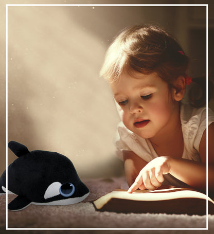BIG EYE 6" PLUSH - KILLER WHALE
