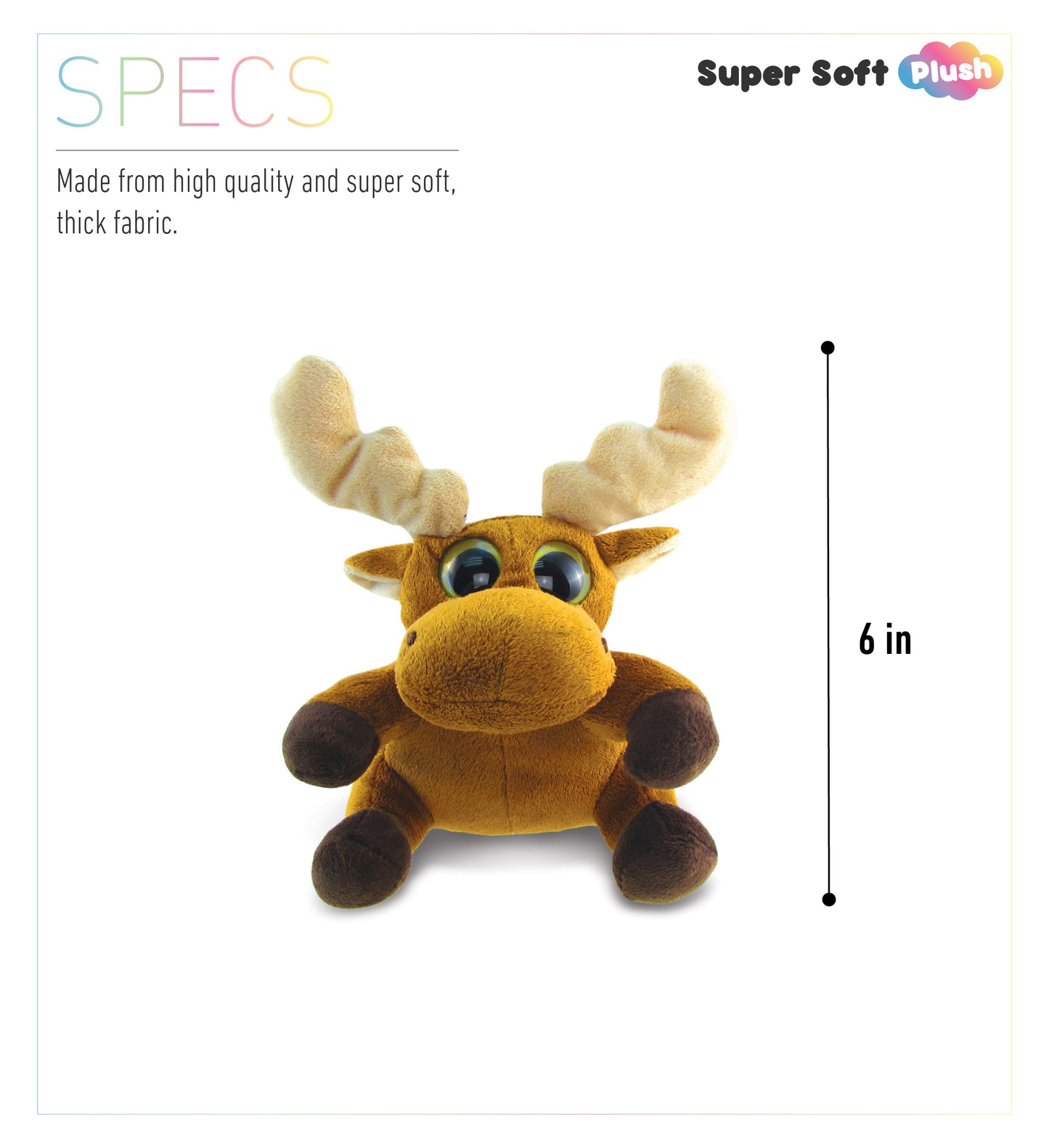 BIG EYE 6' PLUSH - MOOSE