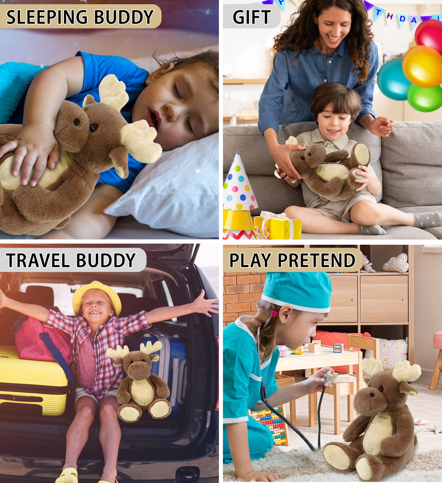 SUPER-SOFT PLUSH - MOOSE 9"