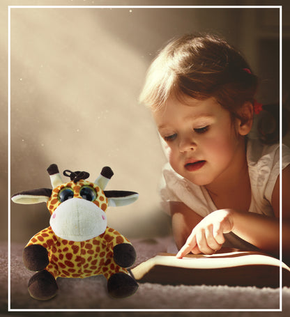 BIG EYE 6" PLUSH - GIRAFFE