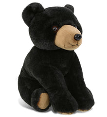 SUPER-SOFT PLUSH - FLOPPY BLACK BEAR 9"