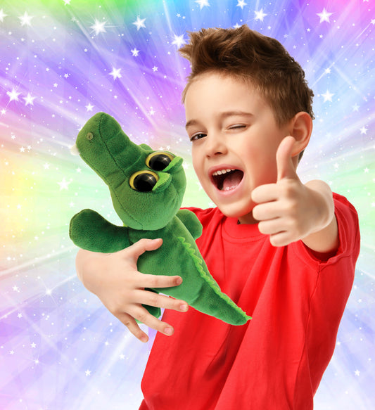 BIG EYE 6" PLUSH - ALLIGATOR