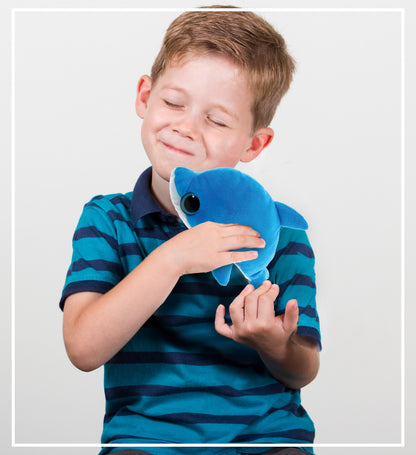 BIG EYE 6" PLUSH - DOLPHIN