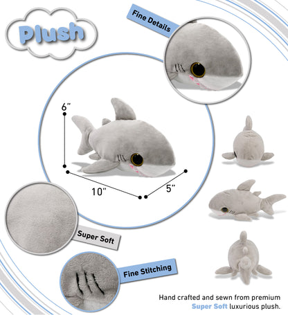 BIG EYE 6" PLUSH - SHARK
