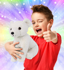 SUPER-SOFT PLUSH - FLOPPY POLAR BEAR 9"
