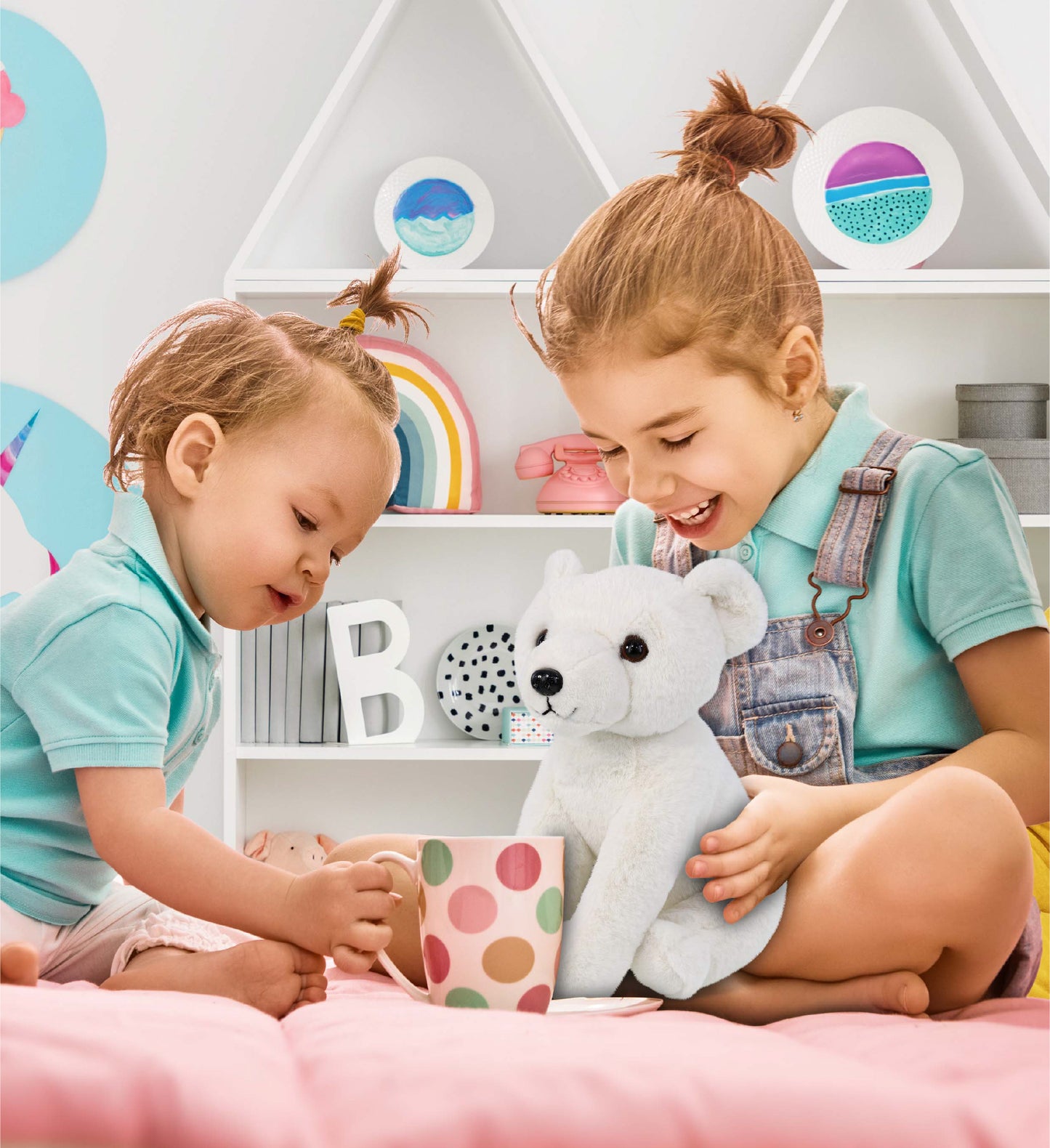 SUPER-SOFT PLUSH - FLOPPY POLAR BEAR 9"