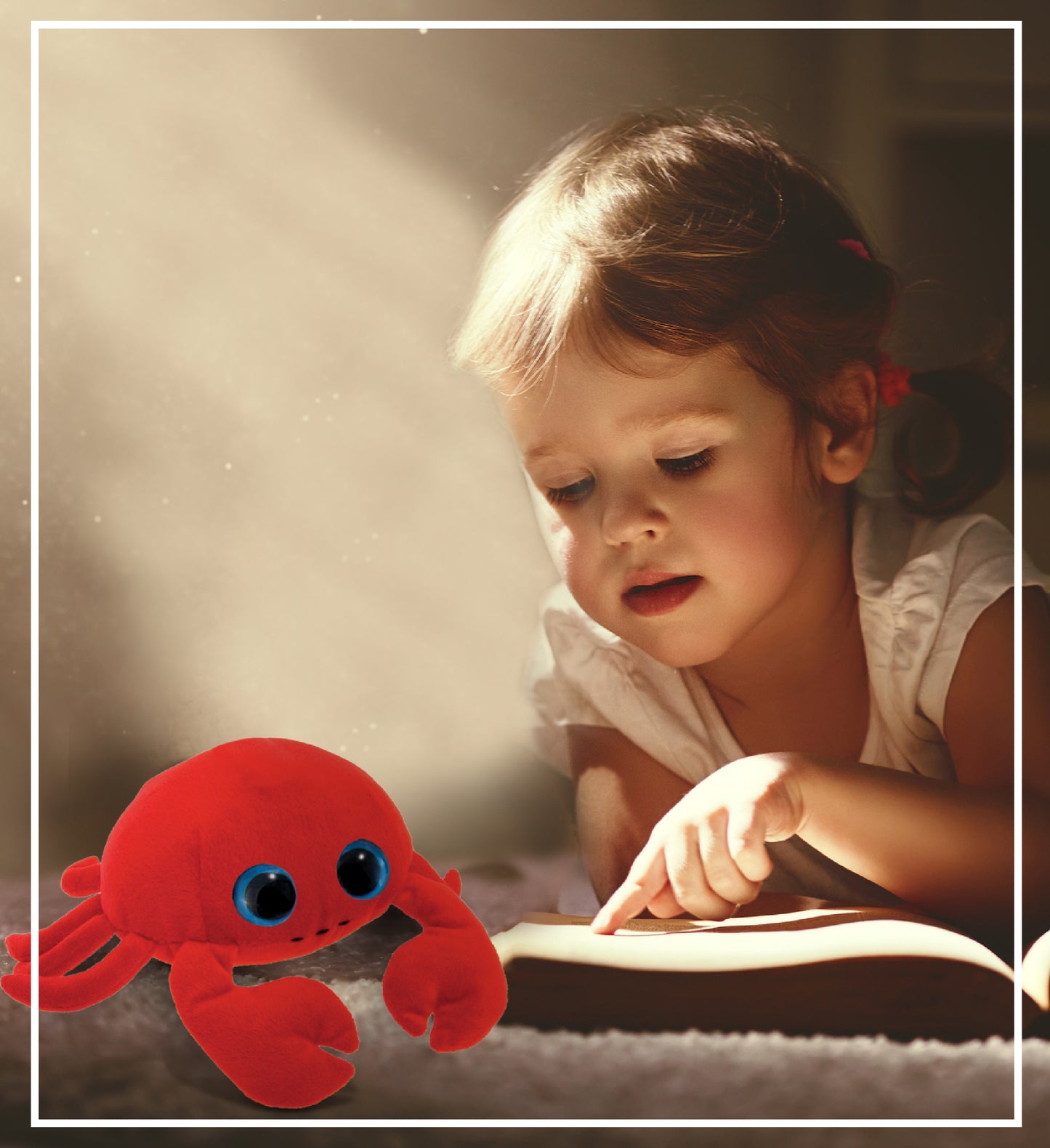 BIG EYE 6" PLUSH - RED CRAB