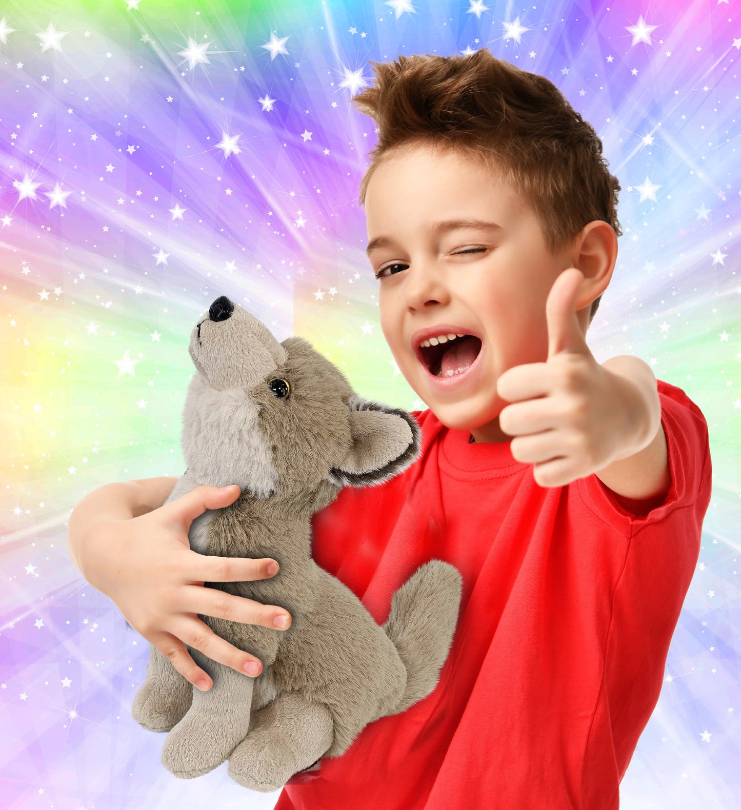 SUPER-SOFT PLUSH - HOWLING WOLF 10.5"