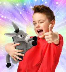 SUPER-SOFT PLUSH - LAYING DONKEY 9"