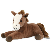 SUPER-SOFT PLUSH - LAYING BROWN HORSE 12"