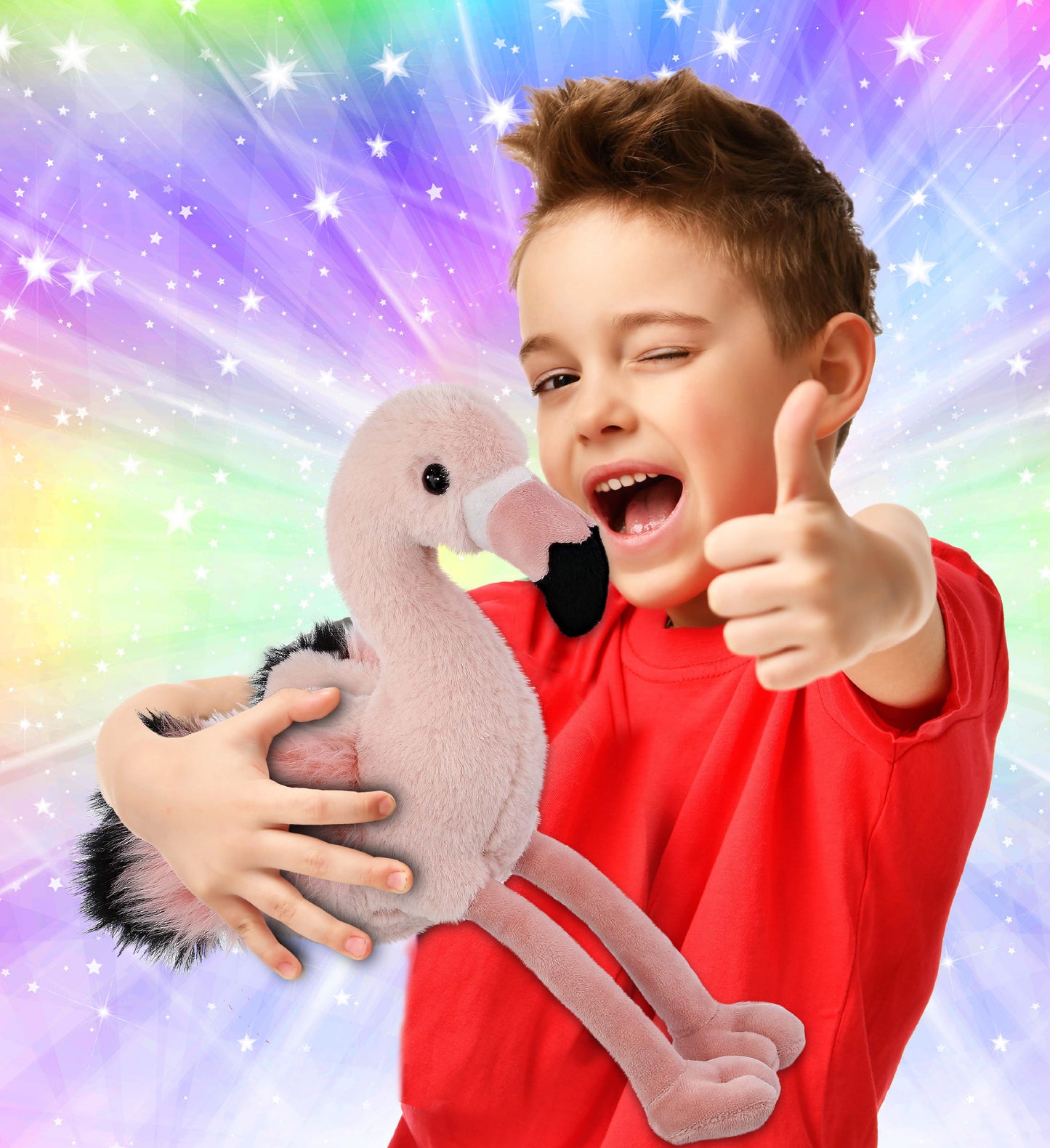 SUPER-SOFT PLUSH - ROSE FLAMINGO 8.5"