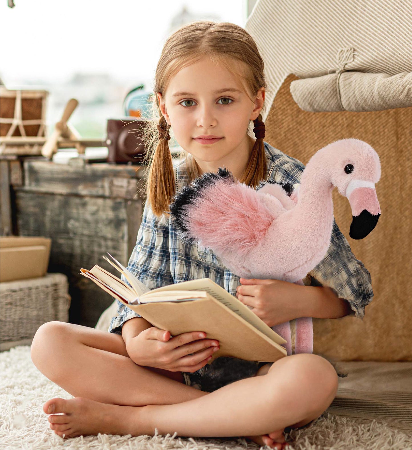 SUPER-SOFT PLUSH - ROSE FLAMINGO 8.5"