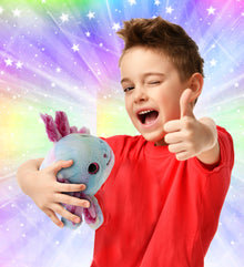 BIG EYE 6" PLUSH - LAYING AXOLOTL