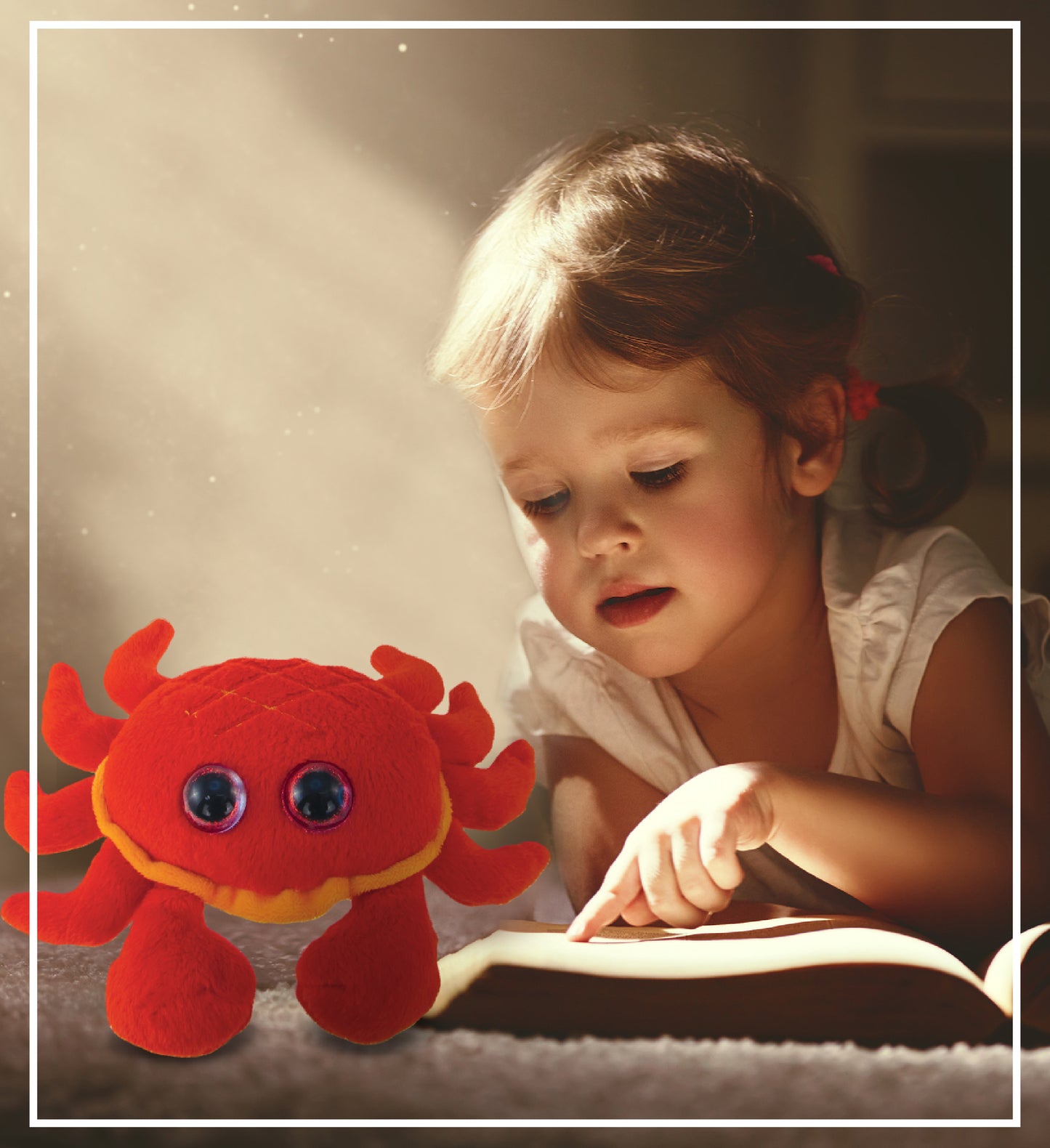 BIG EYE 6" PLUSH - RED CRAB