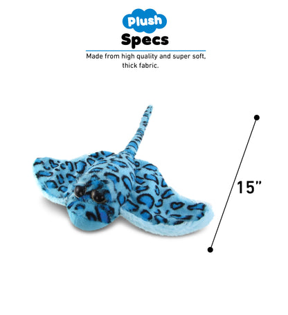 SUPER-SOFT PLUSH - BLUE STING RAY