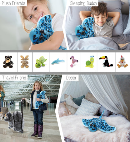 SUPER-SOFT PLUSH - BLUE STING RAY