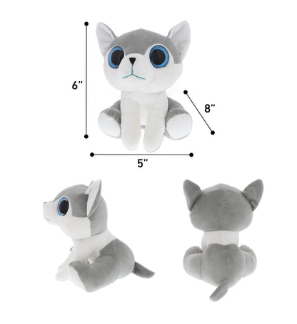 SPARKLE EYES PLUSH - SMALL WOLF