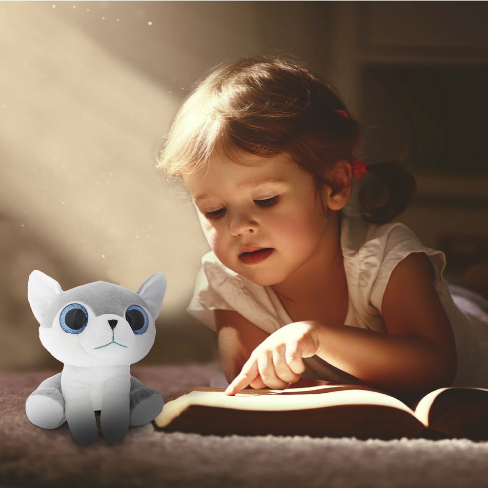 SPARKLE EYES PLUSH - SMALL WOLF