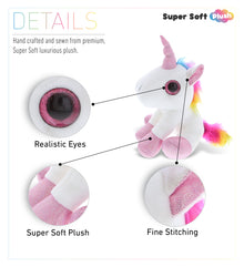SPARKLE EYES PLUSH - WHITE UNICORN