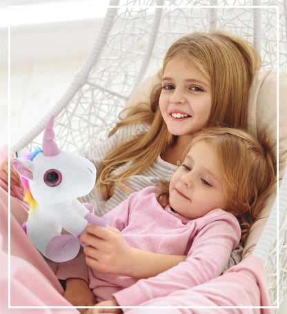 SPARKLE EYES PLUSH - WHITE UNICORN