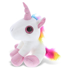 SPARKLE EYES PLUSH - WHITE UNICORN
