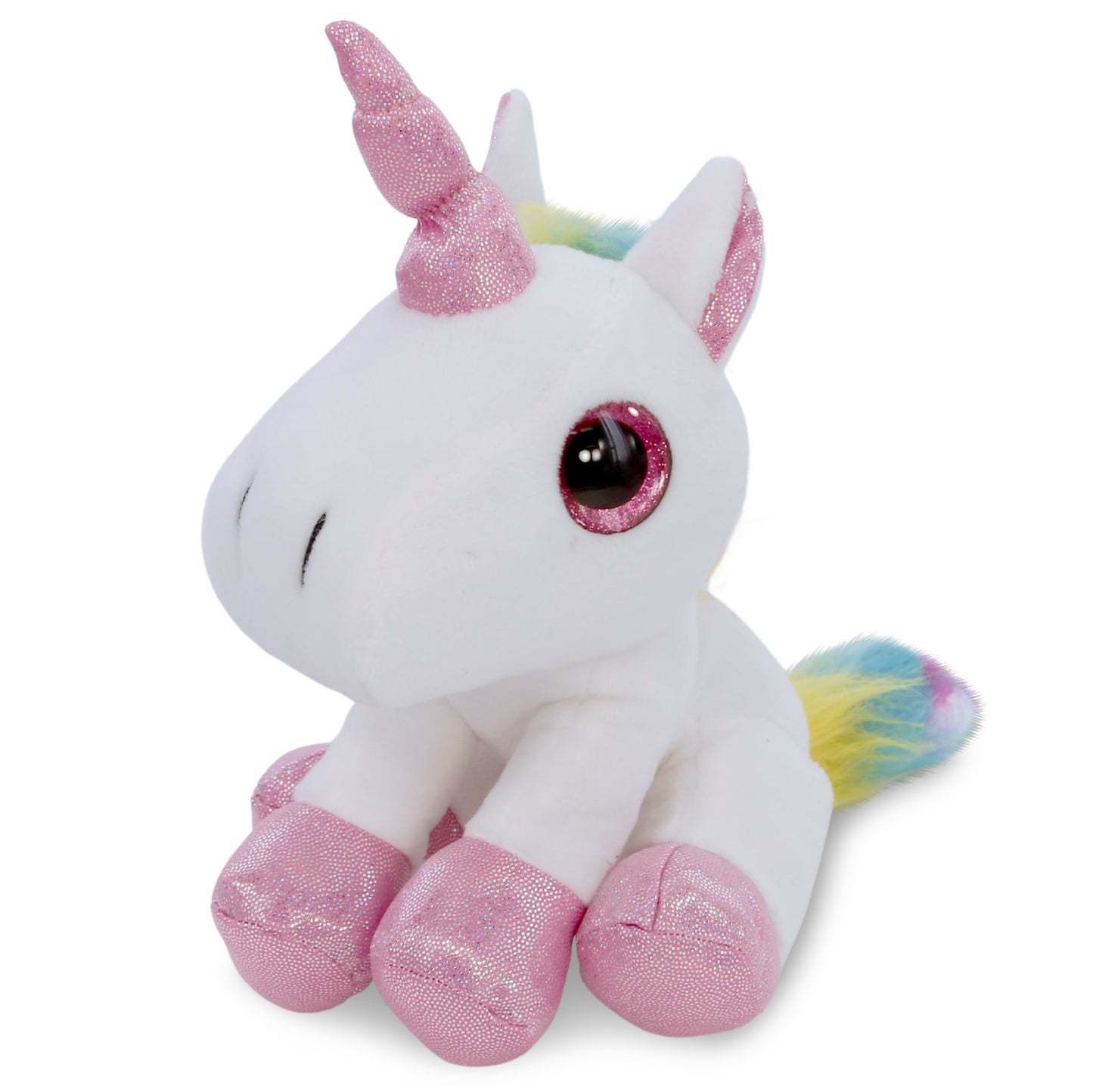 SPARKLE EYES PLUSH - WHITE UNICORN