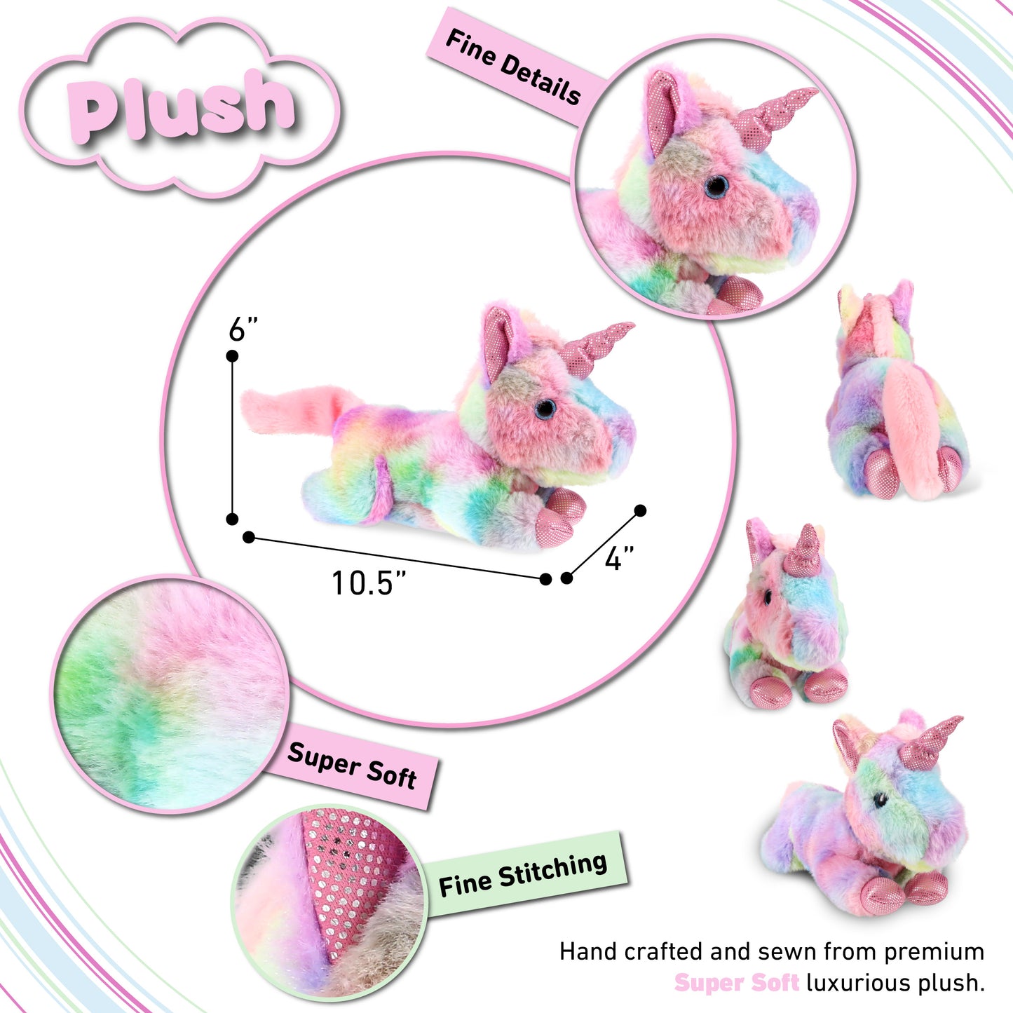 COTTON CANDY PLUSH - SUNDAY RAINBOW UNICORN