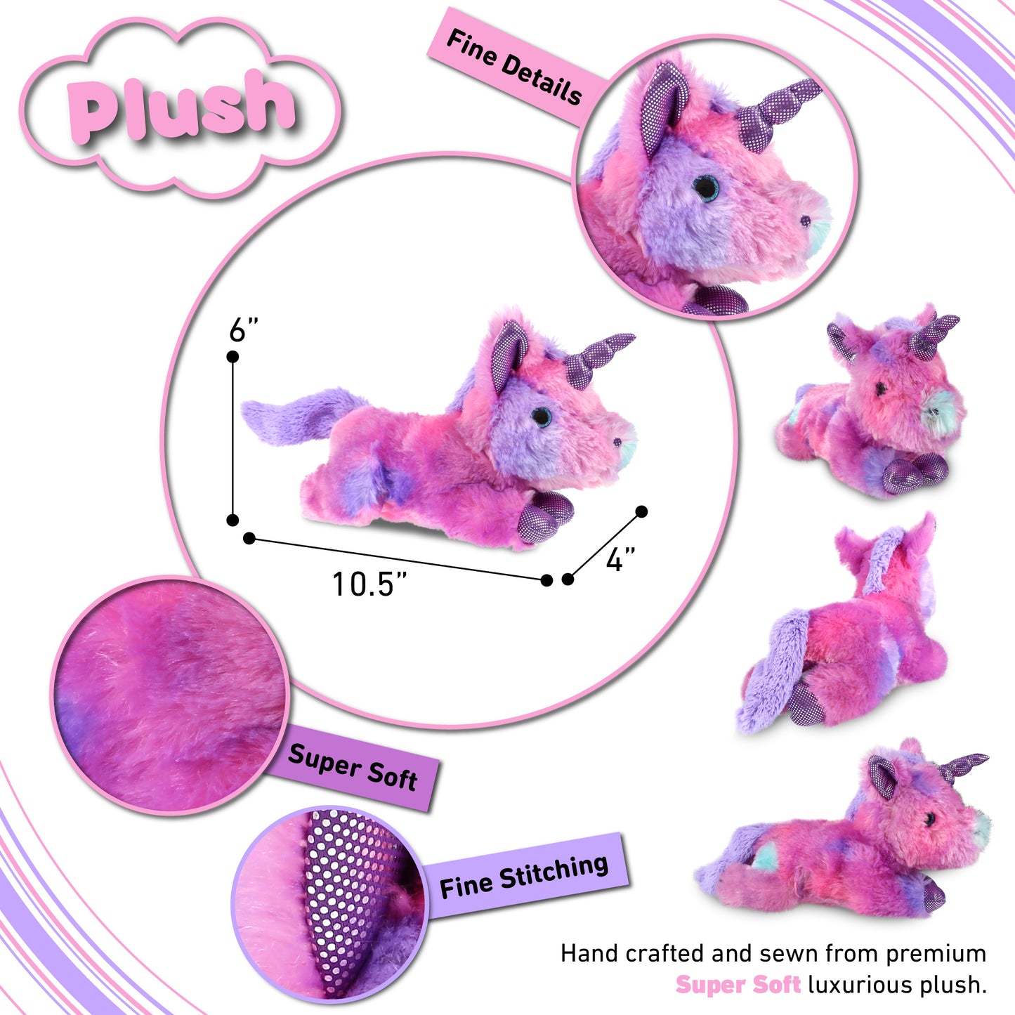 COTTON CANDY PLUSH - MONDAY PINK UNICORN