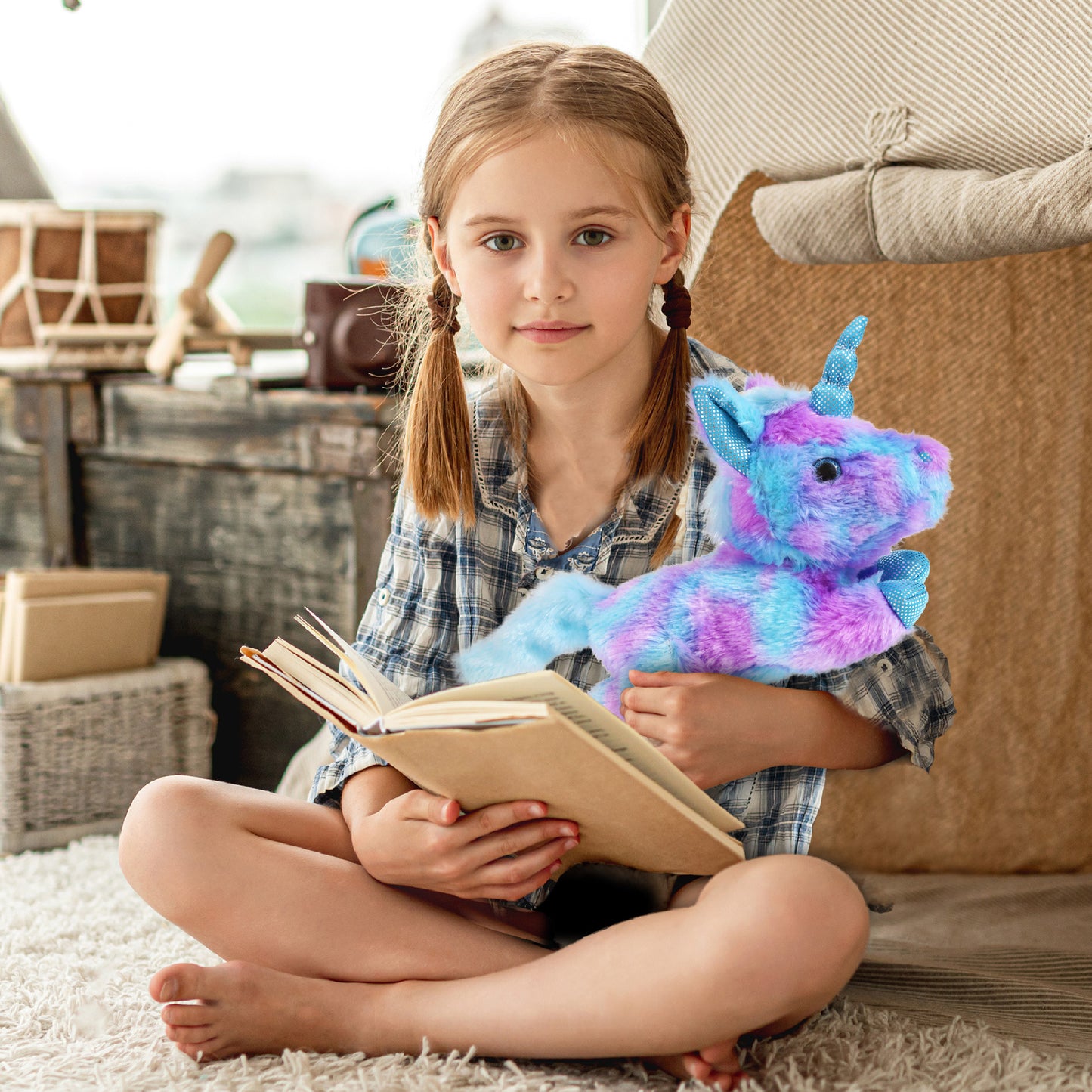 COTTON CANDY PLUSH - FRIDAY BLUE UNICORN