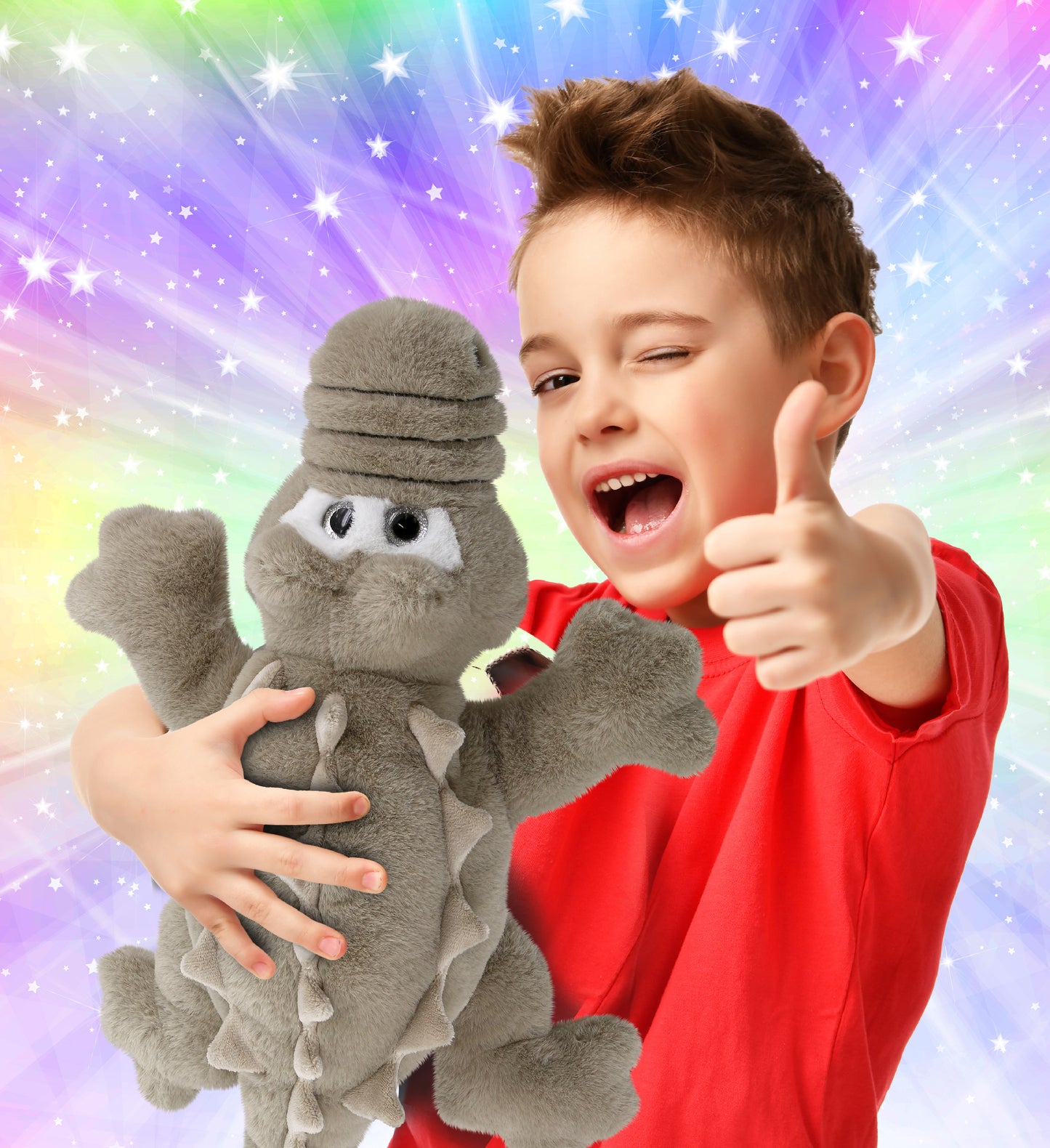 SUPER-SOFT PLUSH - GREY ALLIGATOR LARGE 17"