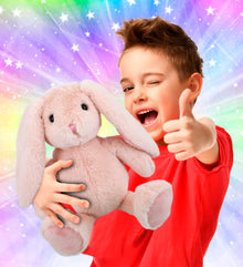SUPER-SOFT PLUSH - BABY PINK RABBIT 8"