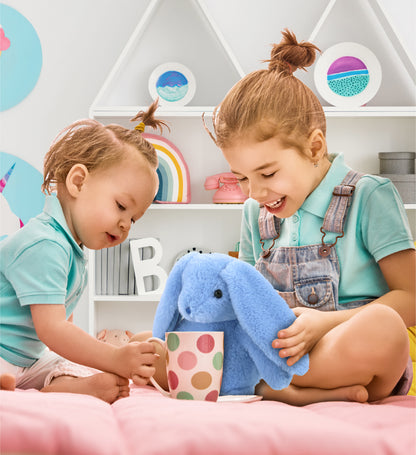 SUPER-SOFT PLUSH - BABY BLUE RABBIT 8"