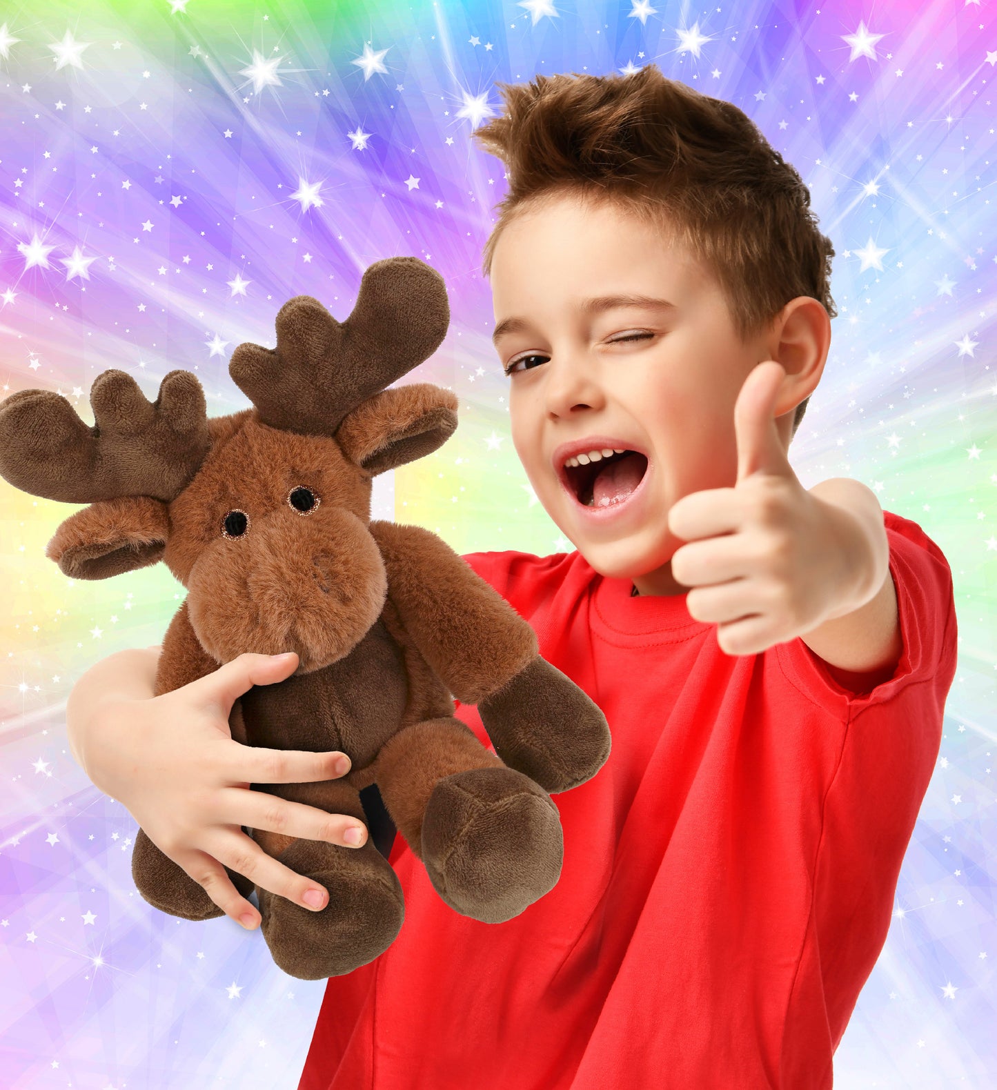 SUPER-SOFT PLUSH - LONG LEG MOOSE 10.5"