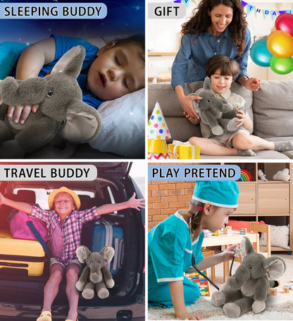 SUPER-SOFT PLUSH - LONG LEG ELEPHANT 10.5"