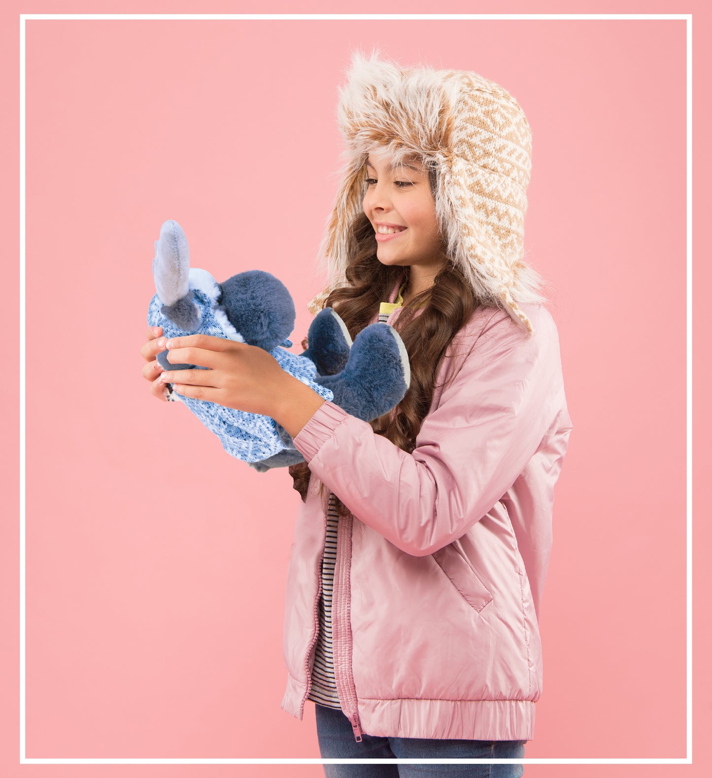 SUPER SOFT PLUSH WITH CLOTHES  - GREY MOOSE
