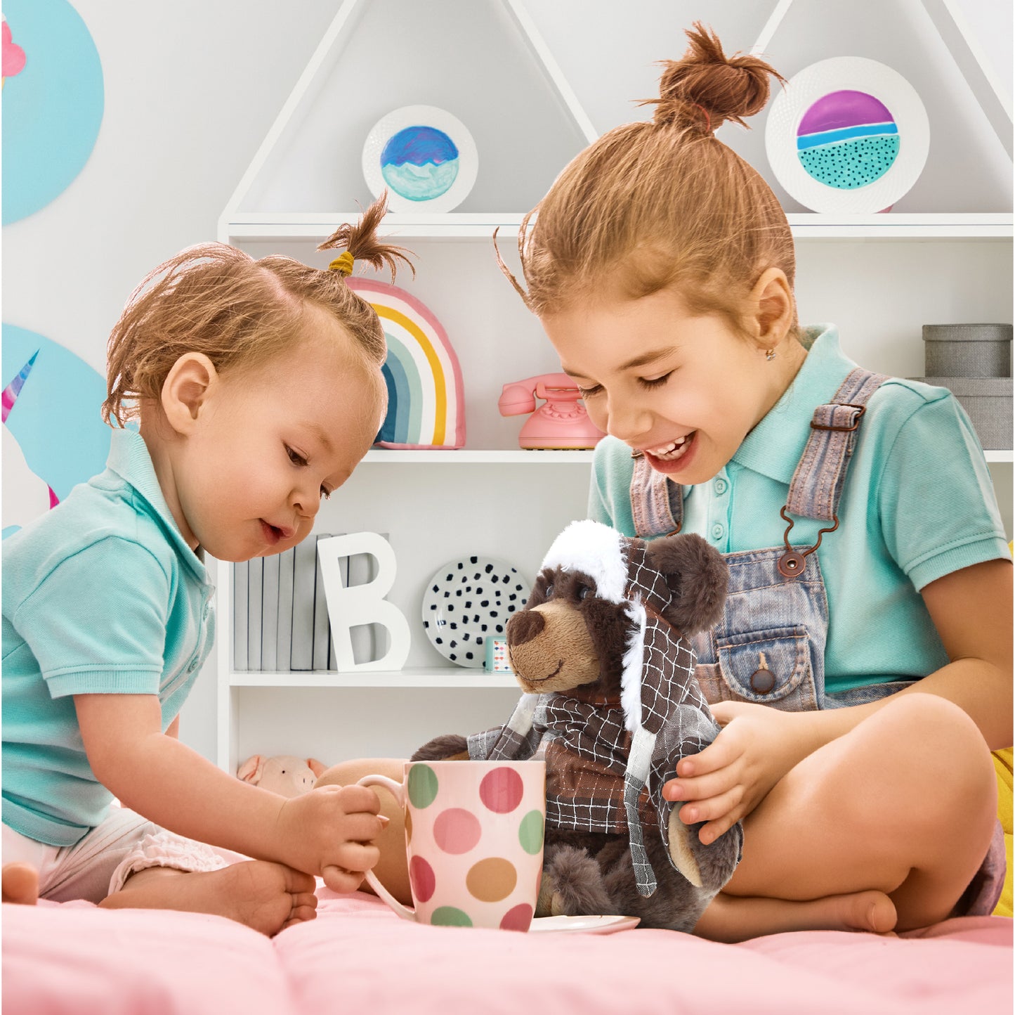 SUPER SOFT PLUSH WITH CLOTHES  - BROWN BEAR