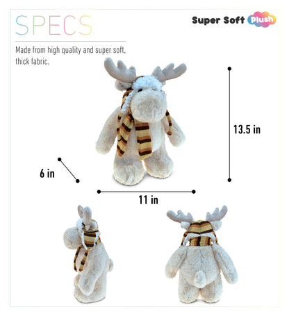 SUPER SOFT PLUSH WITH CLOTHES  - STANDING MOOSE