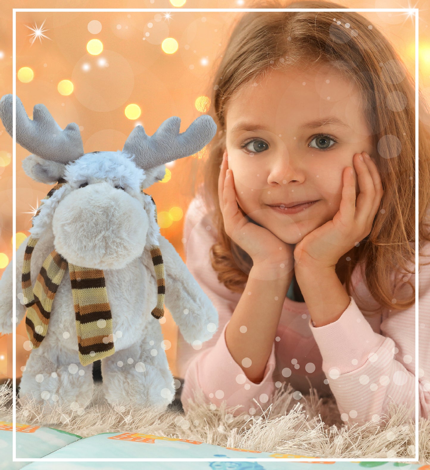 SUPER SOFT PLUSH WITH CLOTHES  - STANDING MOOSE
