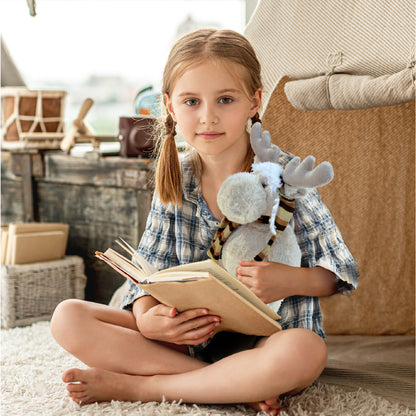 SUPER SOFT PLUSH WITH CLOTHES  - STANDING MOOSE