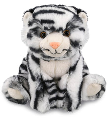 SUPER-SOFT PLUSH - SQUAT WHITE TIGER 8"