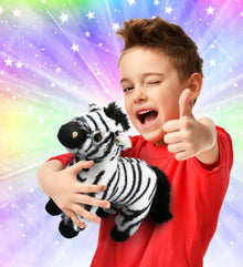 SUPER-SOFT PLUSH - ZEBRA 9"