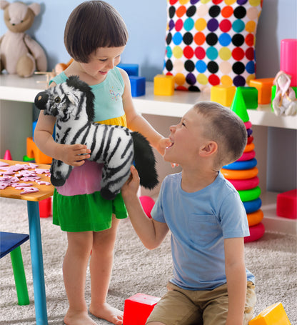 SUPER-SOFT PLUSH - ZEBRA 9"