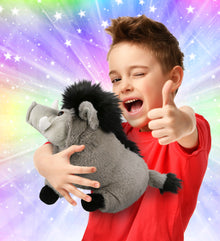 SUPER-SOFT PLUSH - GREY BOAR 7.5"