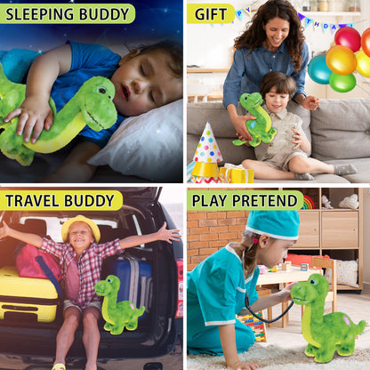SUPER SOFT PLUSH - GREEN DINOSAUR