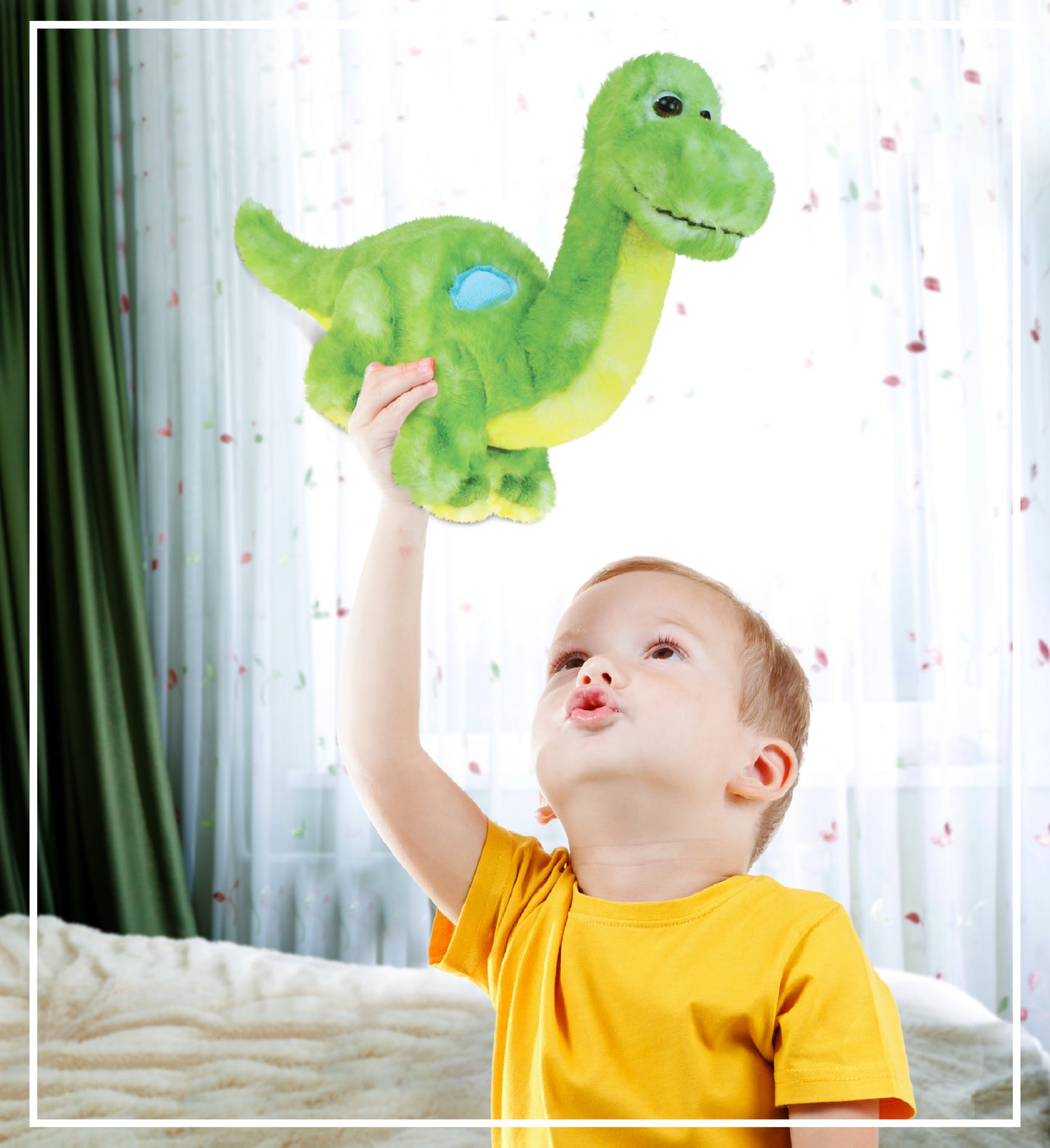 SUPER SOFT PLUSH - GREEN DINOSAUR